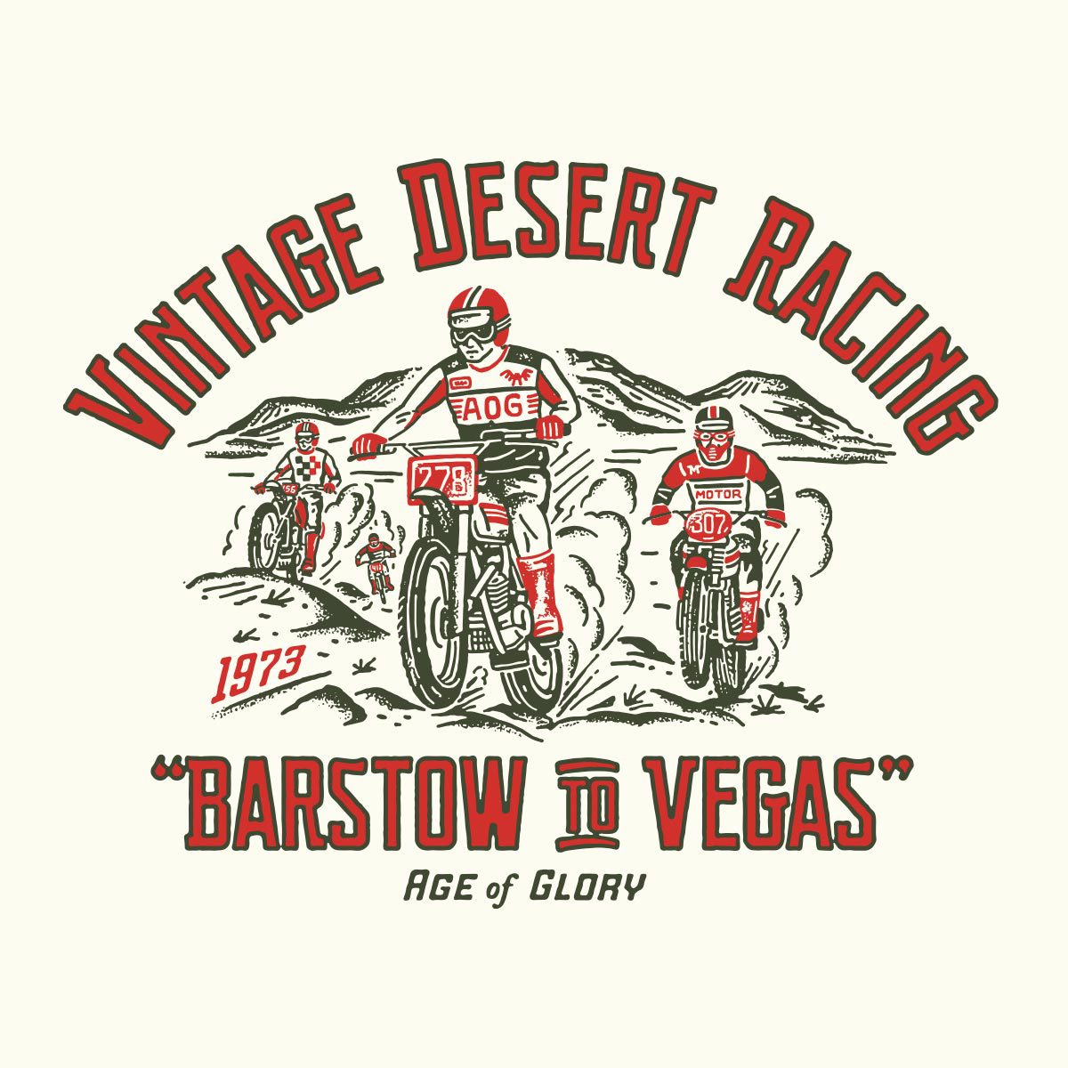 Age of Glory Vintage Desert Racing T-Shirt