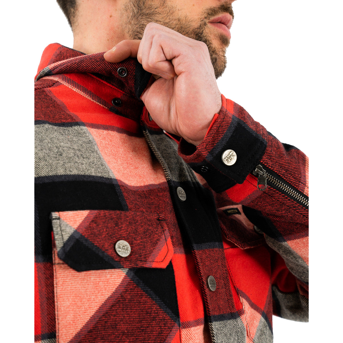 Rokker Boulder Rider Shirt Red/Black/White