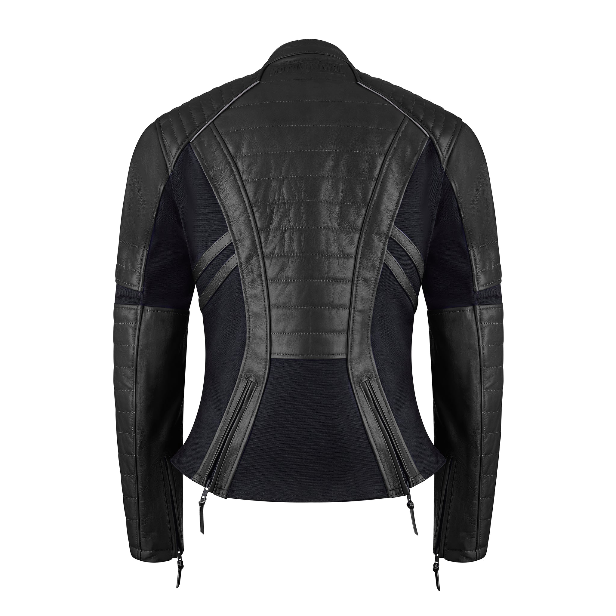 MotoGirl Amelia Leather Jacket Black