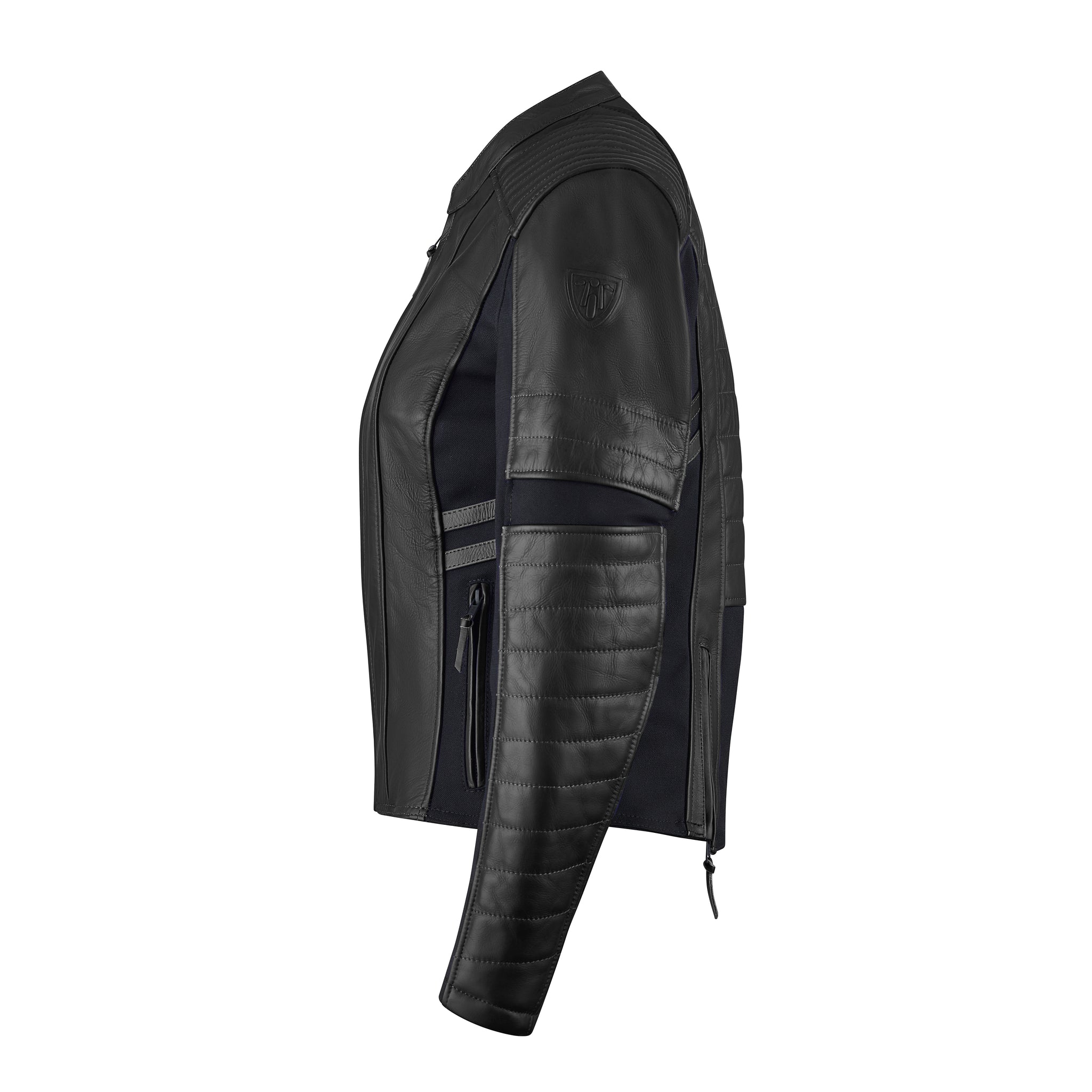 MotoGirl Amelia Leather Jacket Black