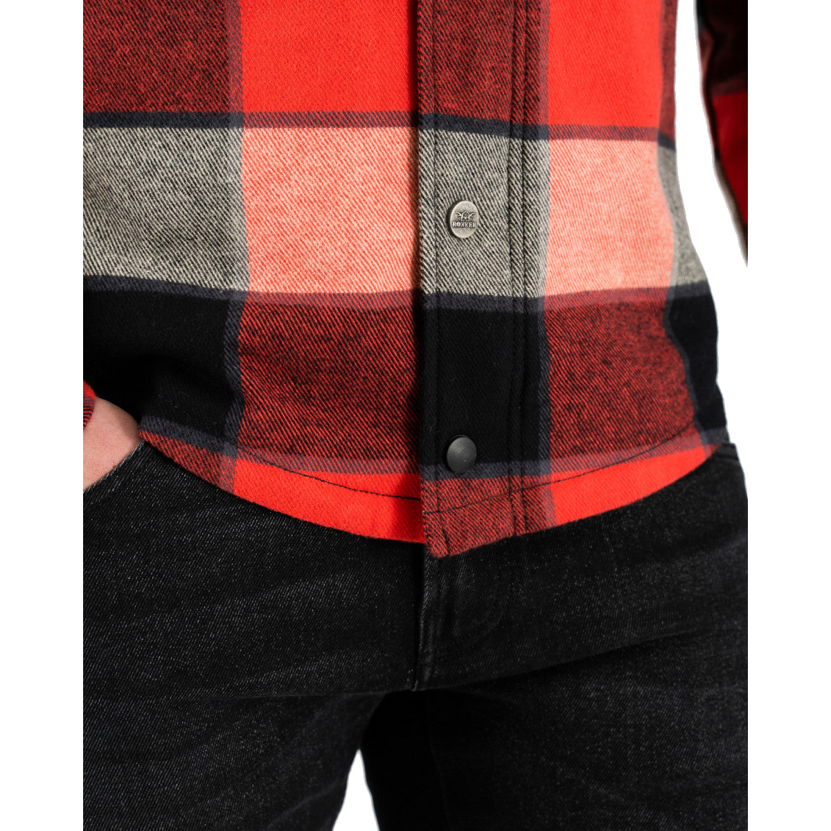 Rokker Boulder Rider Shirt Red/Black/White