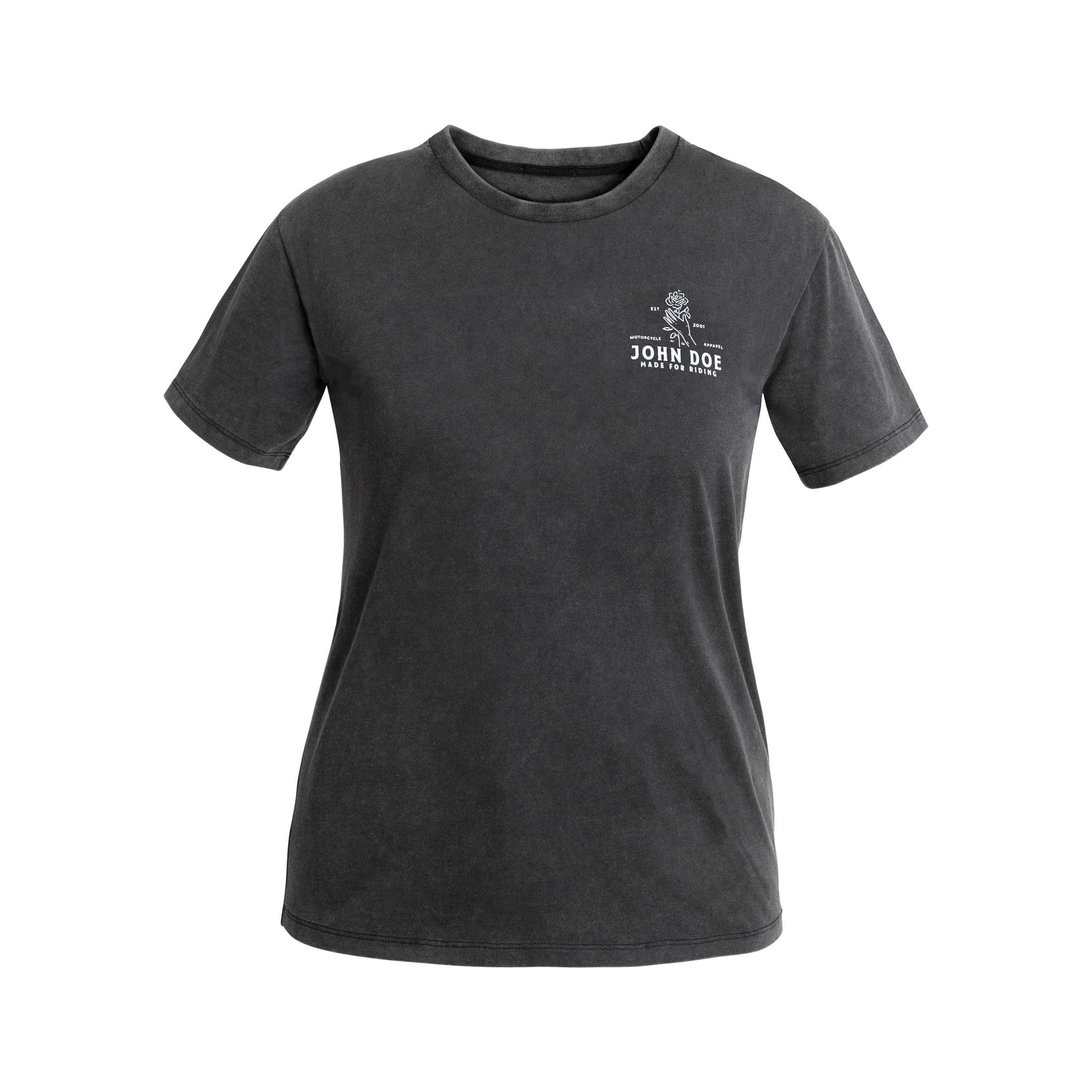 John Doe T-Shirt Women Rose Fade Out Black