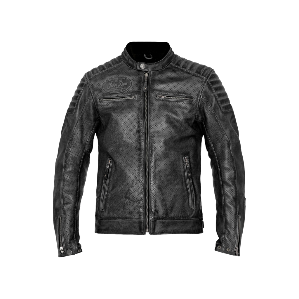 John Doe Leather Jacket Storm Black | John Doe | The Biker Company