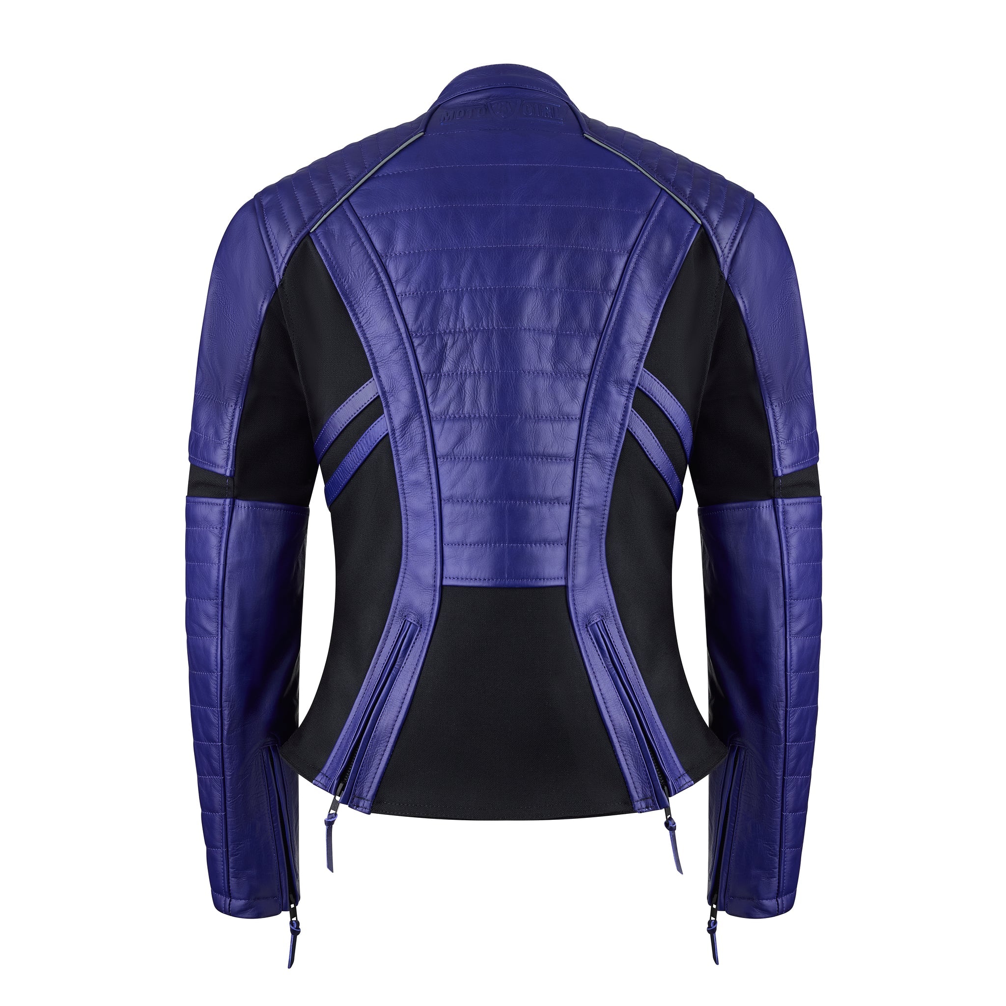 MotoGirl Amelia Leather Jacket Purple