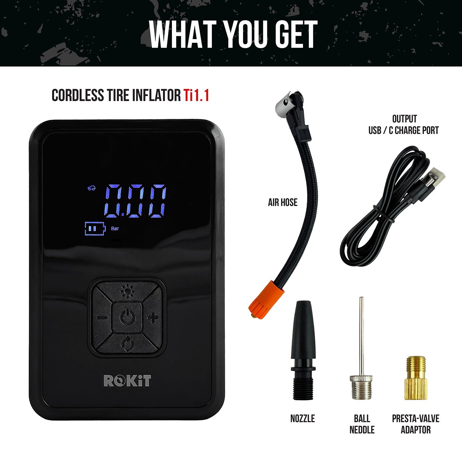 ROKiT Up Tyre Inflator 5200mAh