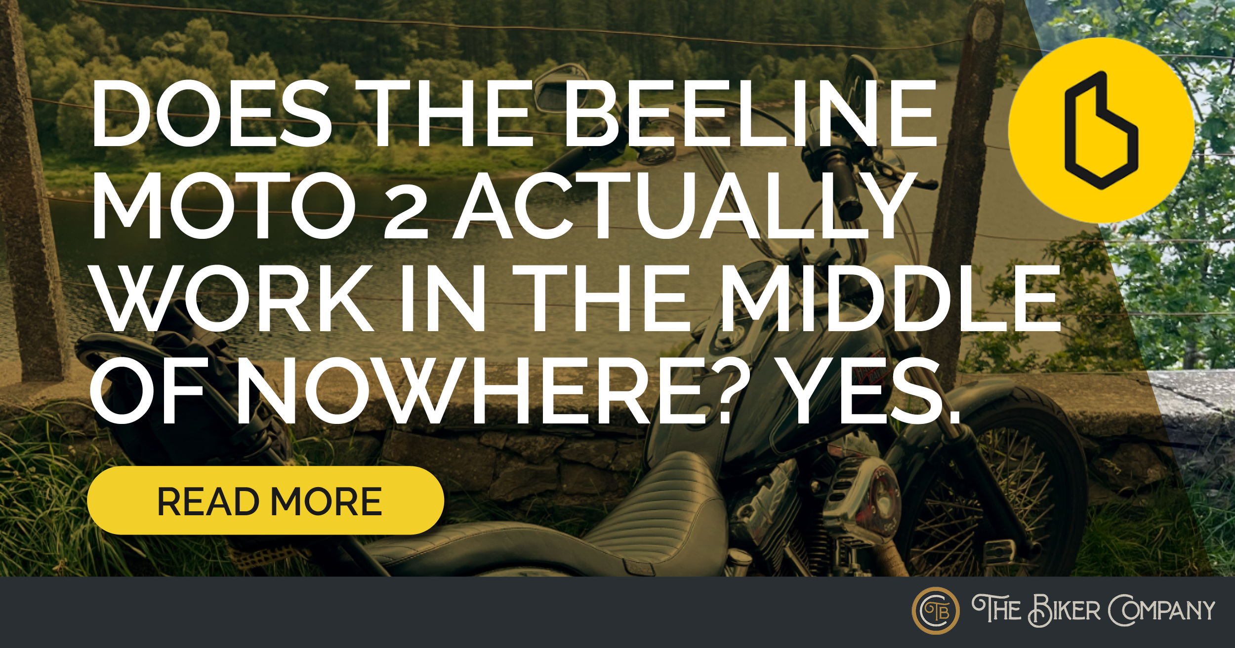 Does the Beeline Moto 2 Actually Work in the Middle of Nowhere? Yes.