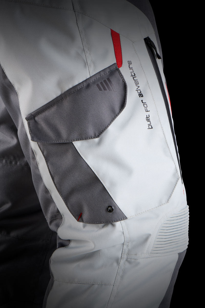 Furygan Killington Trousers Grey/Pearl/Red
