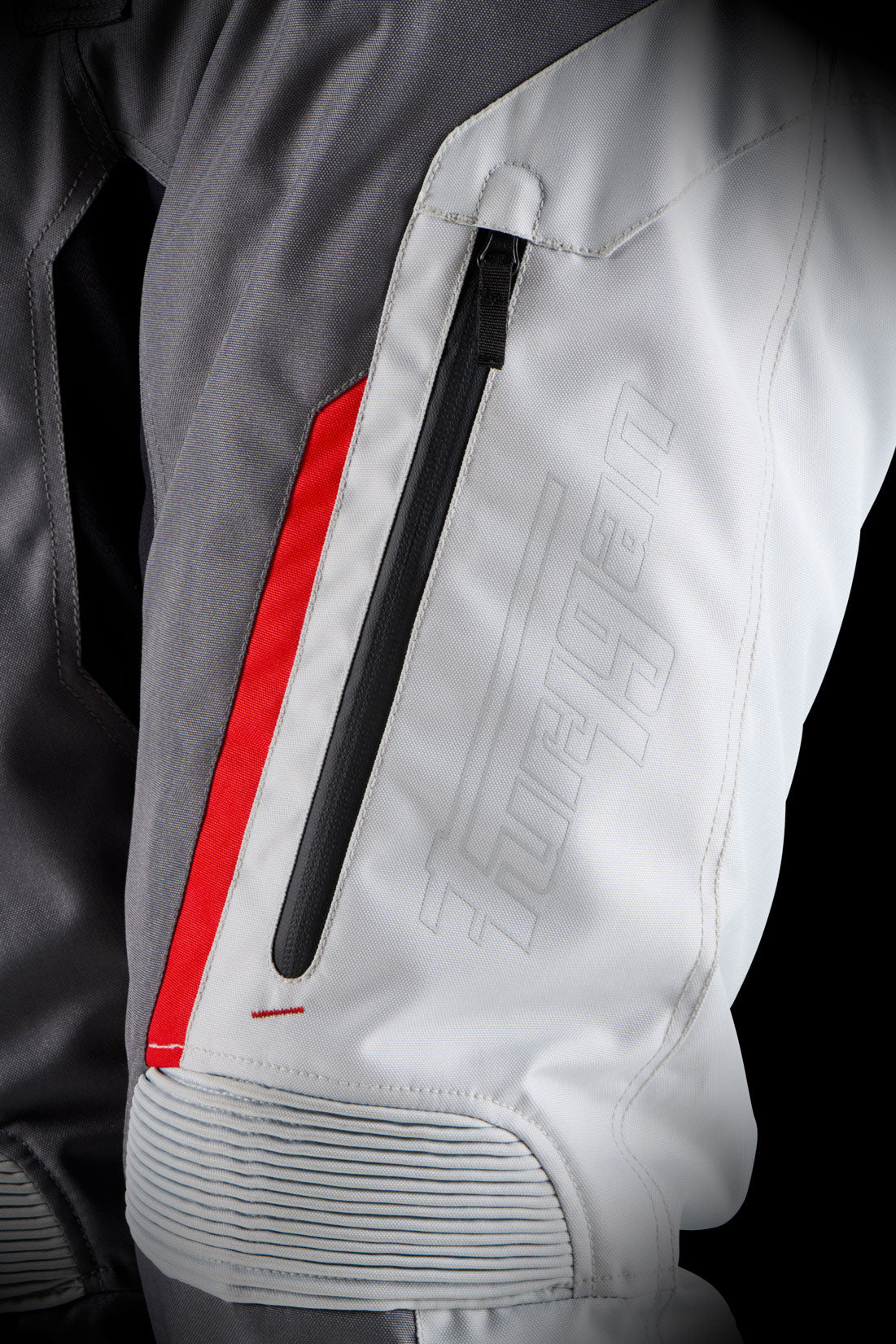 Furygan Killington Trousers Grey/Pearl/Red