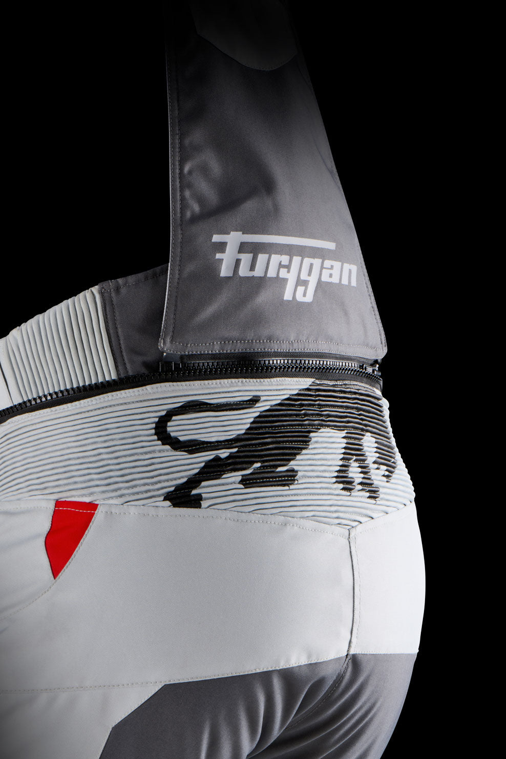 Furygan Killington Trousers Grey/Pearl/Red