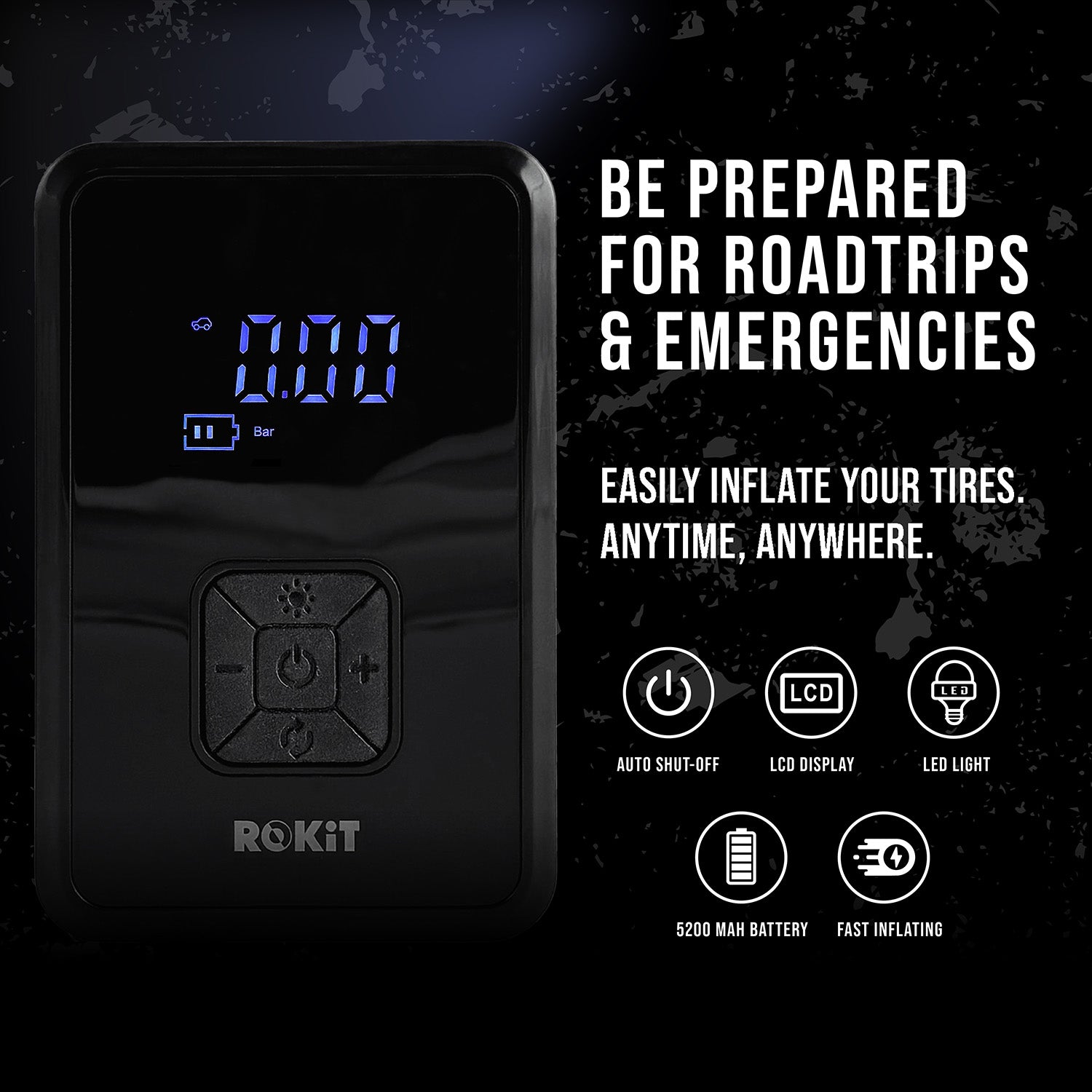 ROKiT Up Tyre Inflator 5200mAh
