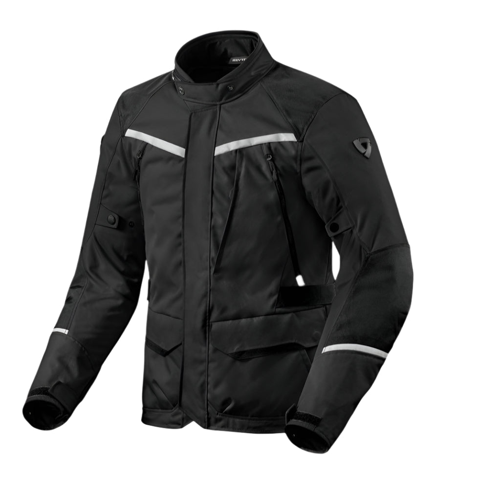 RevIt Voltiac 3 H2O Textile Jacket Black/Silver