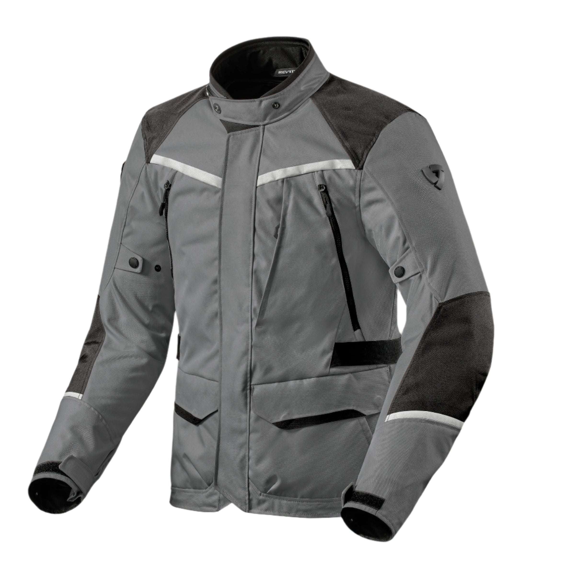 RevIt Voltiac 3 H2O Textile Jacket Grey/Black