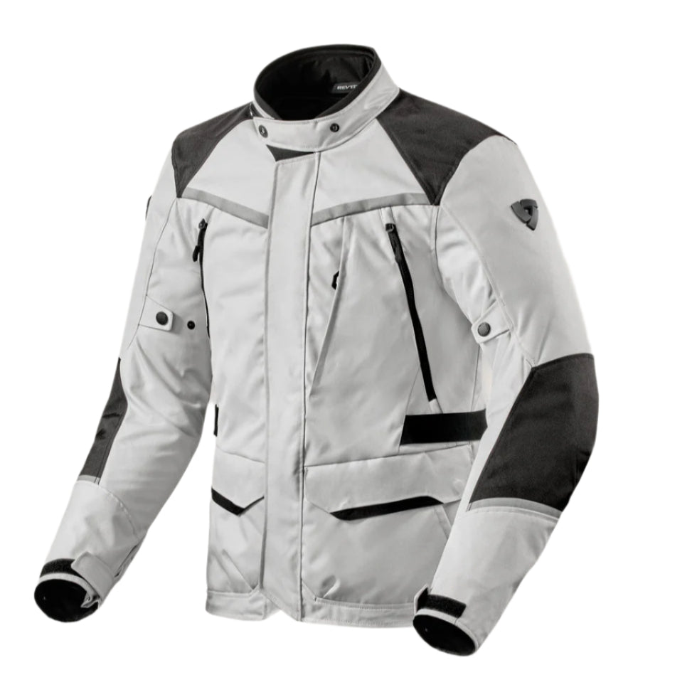 RevIt Voltiac 3 H2O Textile Jacket Silver/Black