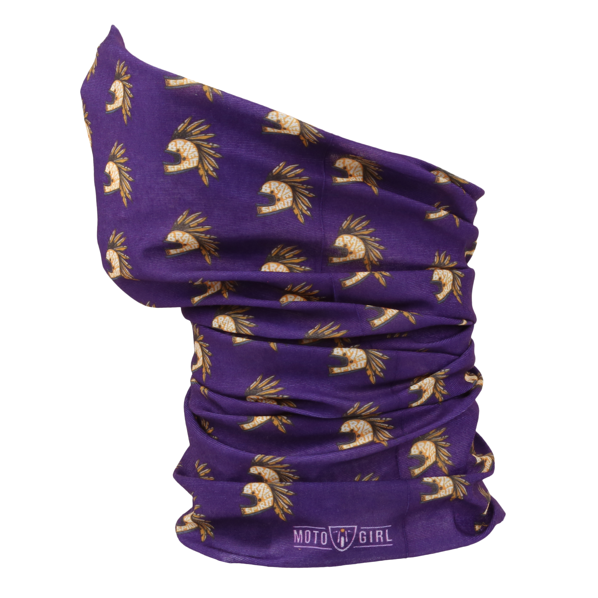 MotoGirl Bandana Brave Spirit Purple