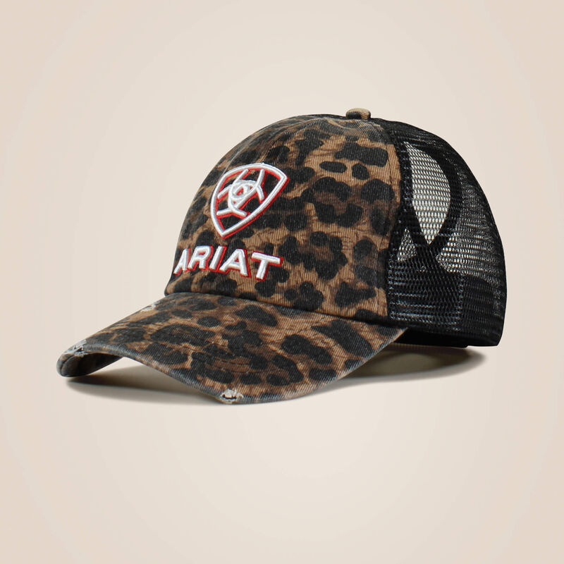 Ariat Womens Embossed Logo Cheetah Print Cap