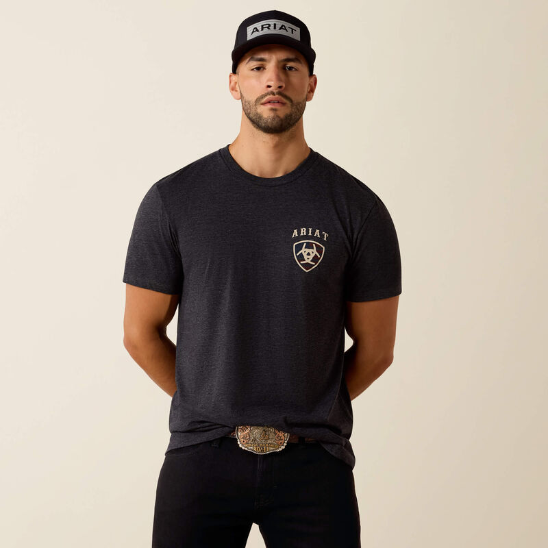 Ariat Mens Ariat American Bison Classic Fit T-Shirt
