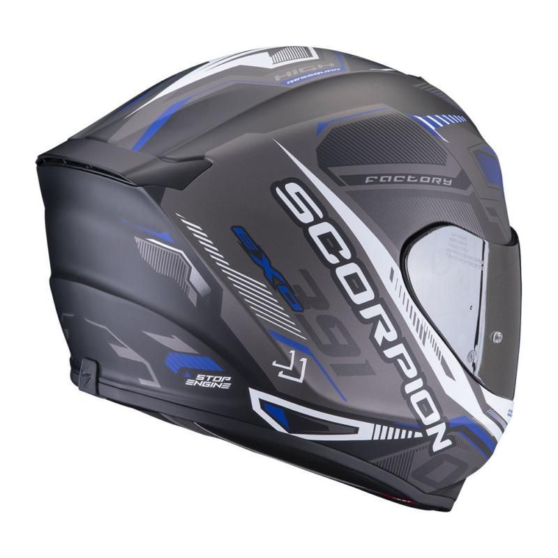 Scorpion EXO 391 Haut Black/Silver/Blue