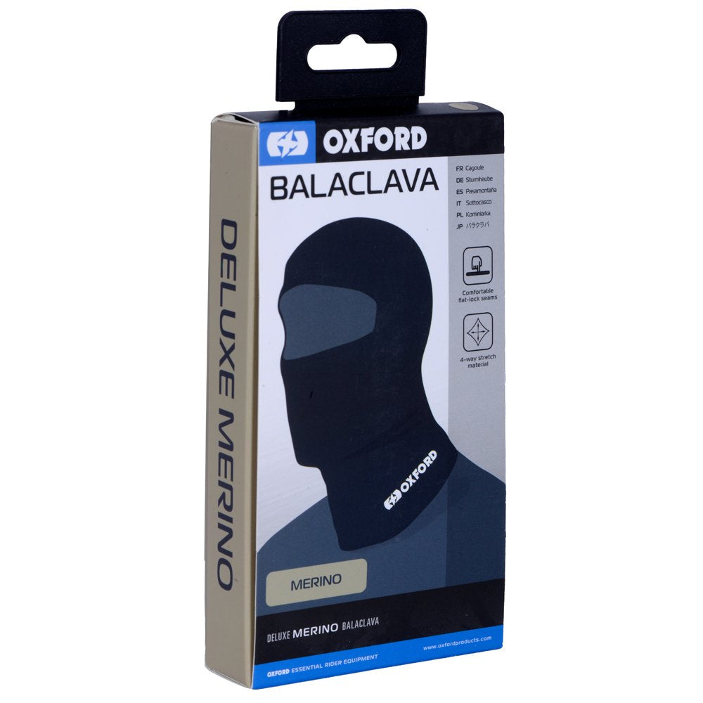 Oxford Deluxe Balaclava Merino Black