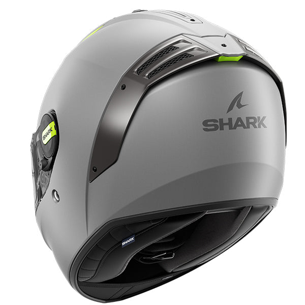 Shark Spartan RS Blank SP Matt Silver/Fluo Yellow