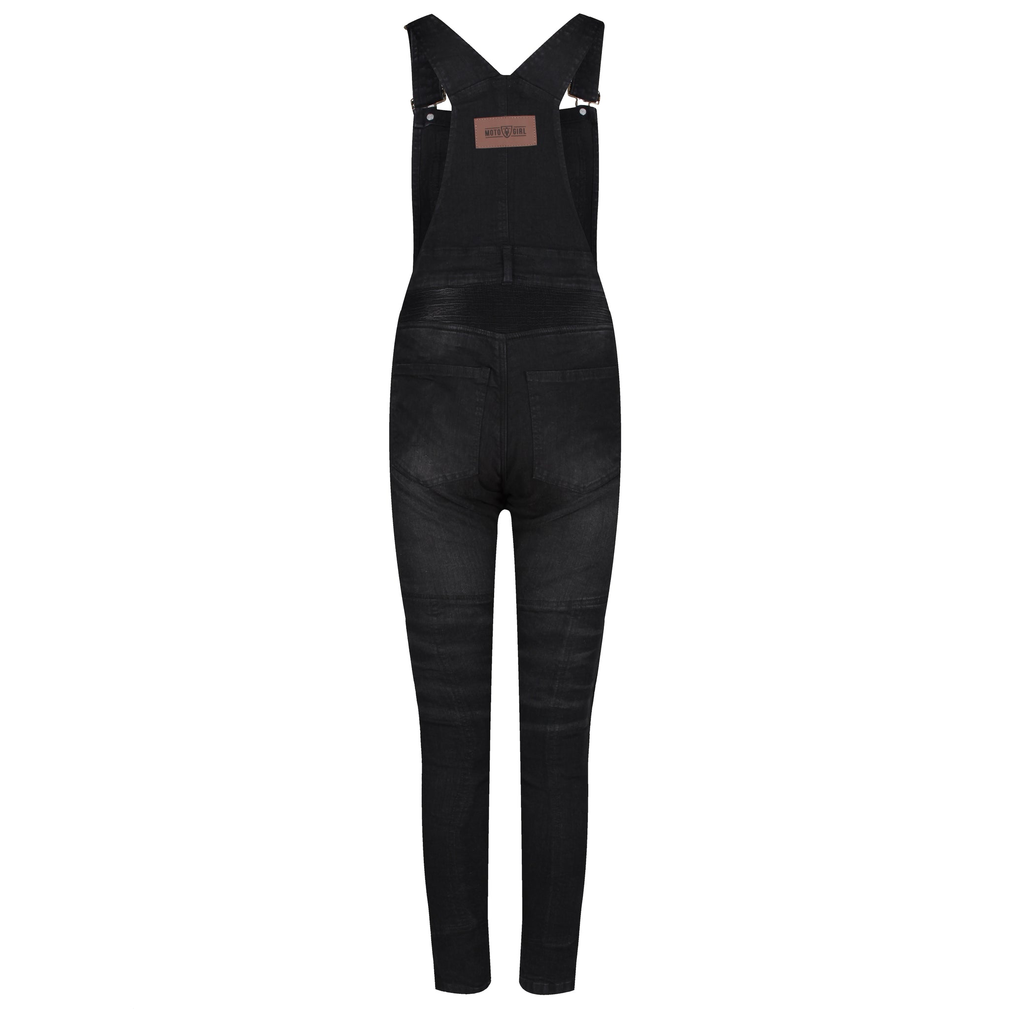 MotoGirl Irene Dungarees Black