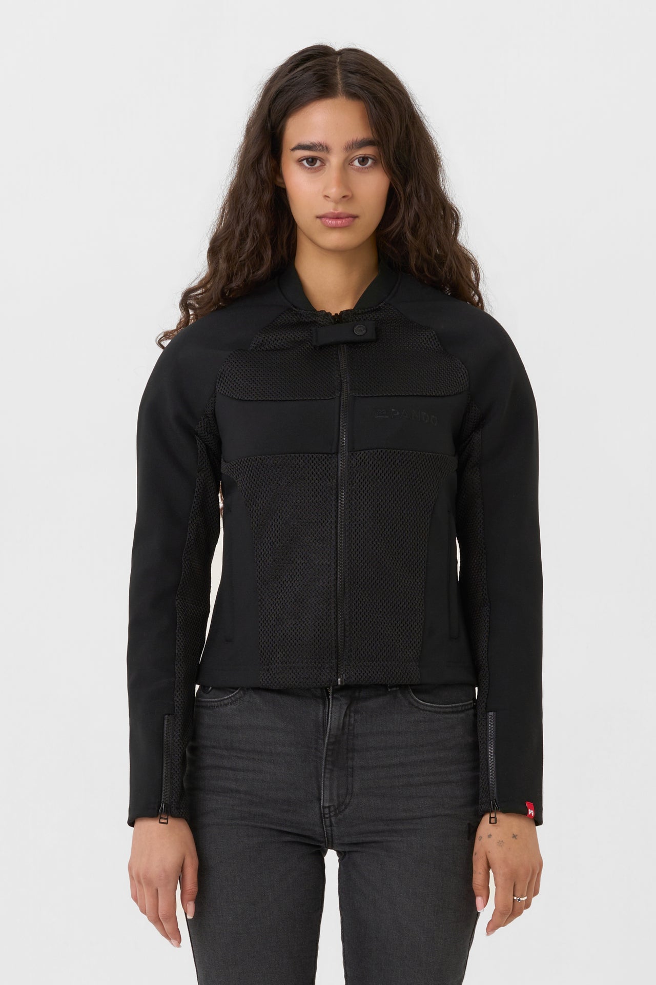 Pando Moto Stealth Ladies AAA Jacket Black