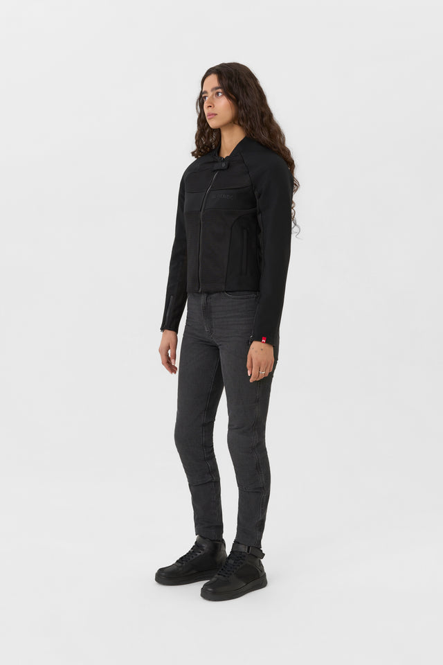 Pando Moto Stealth Ladies AAA Jacket Black