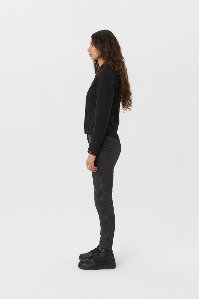 Pando Moto Stealth Ladies AAA Jacket Black