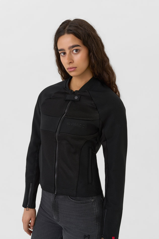 Pando Moto Stealth Ladies AAA Jacket Black