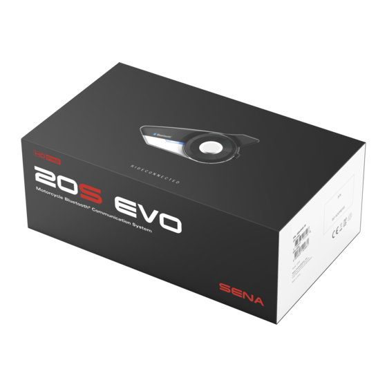 Sena 20s evo single discount bluetooth motorcycle communication system