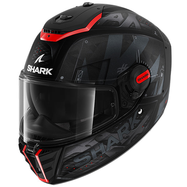 Shark Spartan RS Stingrey Matt Black/Red/Anthracite