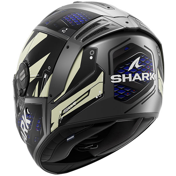 Shark Spartan RS Stingrey Matt Anthracite/Blue