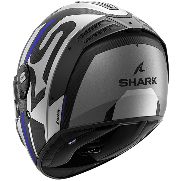 Shark Spartan RS Carbon Shawn Matt Blue/Silver