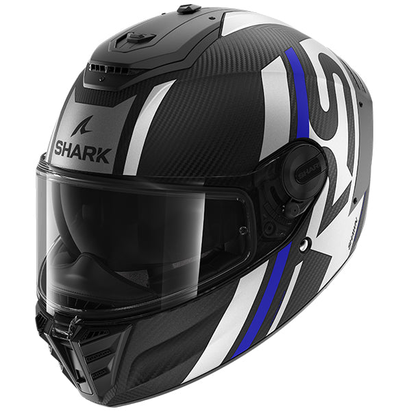 Shark Spartan RS Carbon Shawn Matt Blue/Silver