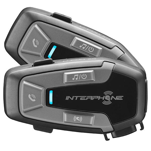 Interphone UCOM 6R Motorcycle Bluetooth Communication System (Twin Pack)