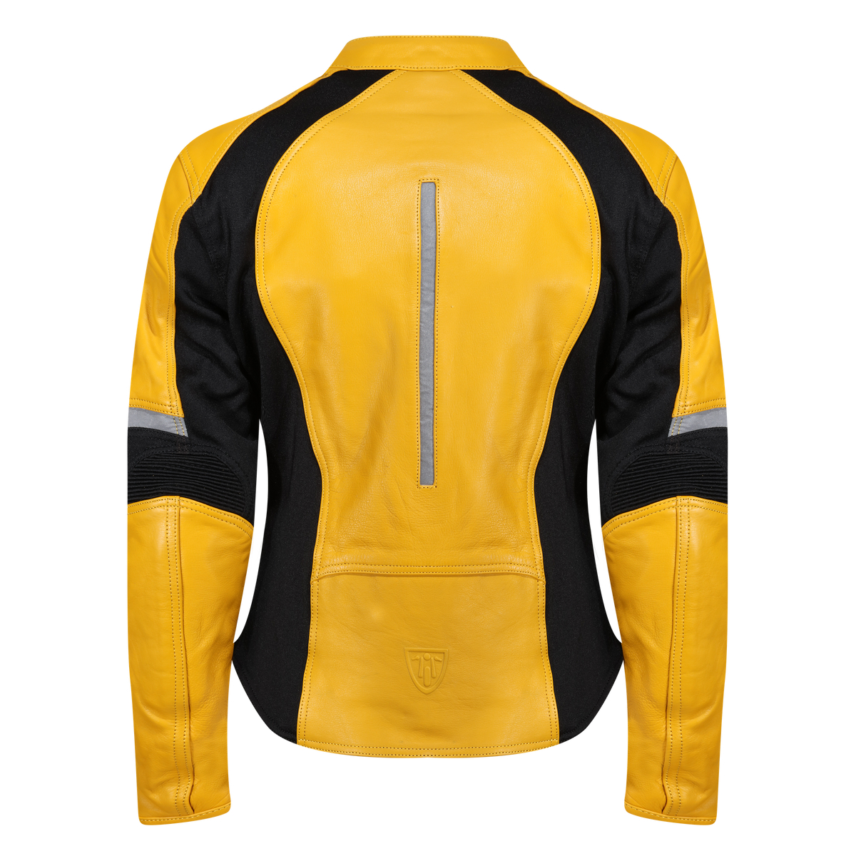 MotoGirl Fiona Leather Jacket Yellow