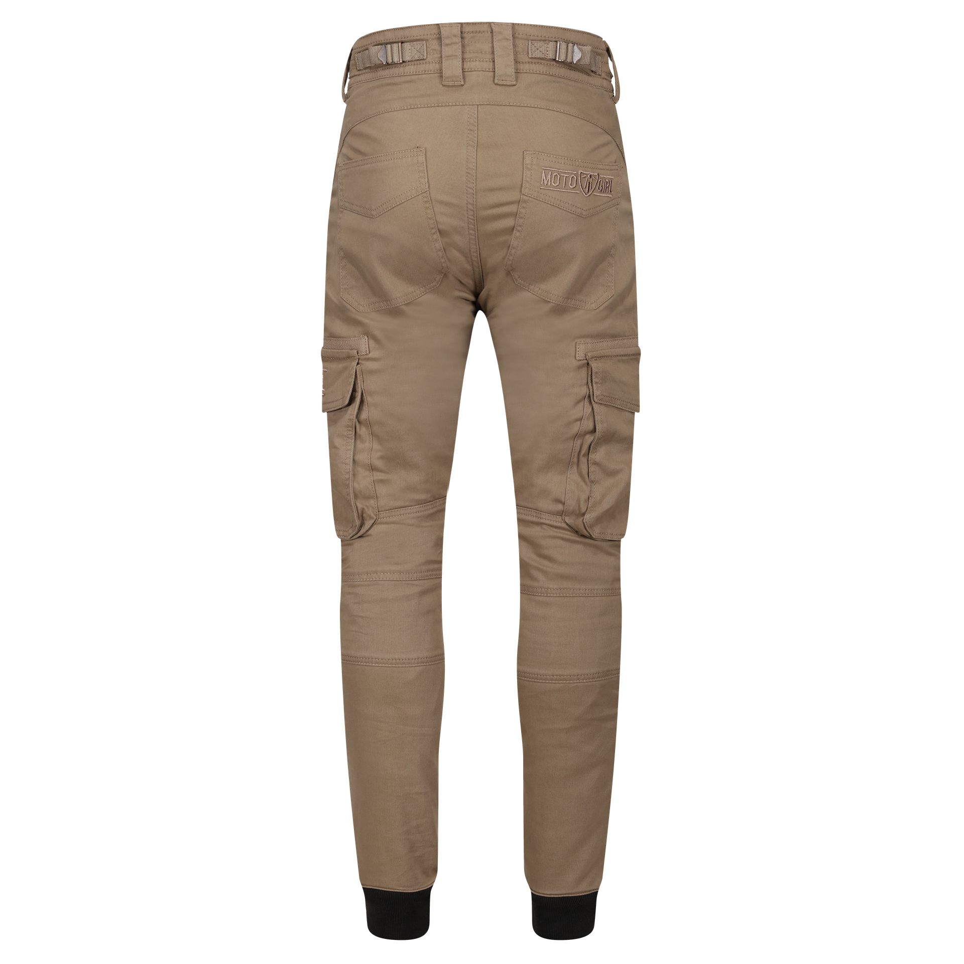 MotoGirl Lara Cargo Trousers Biege