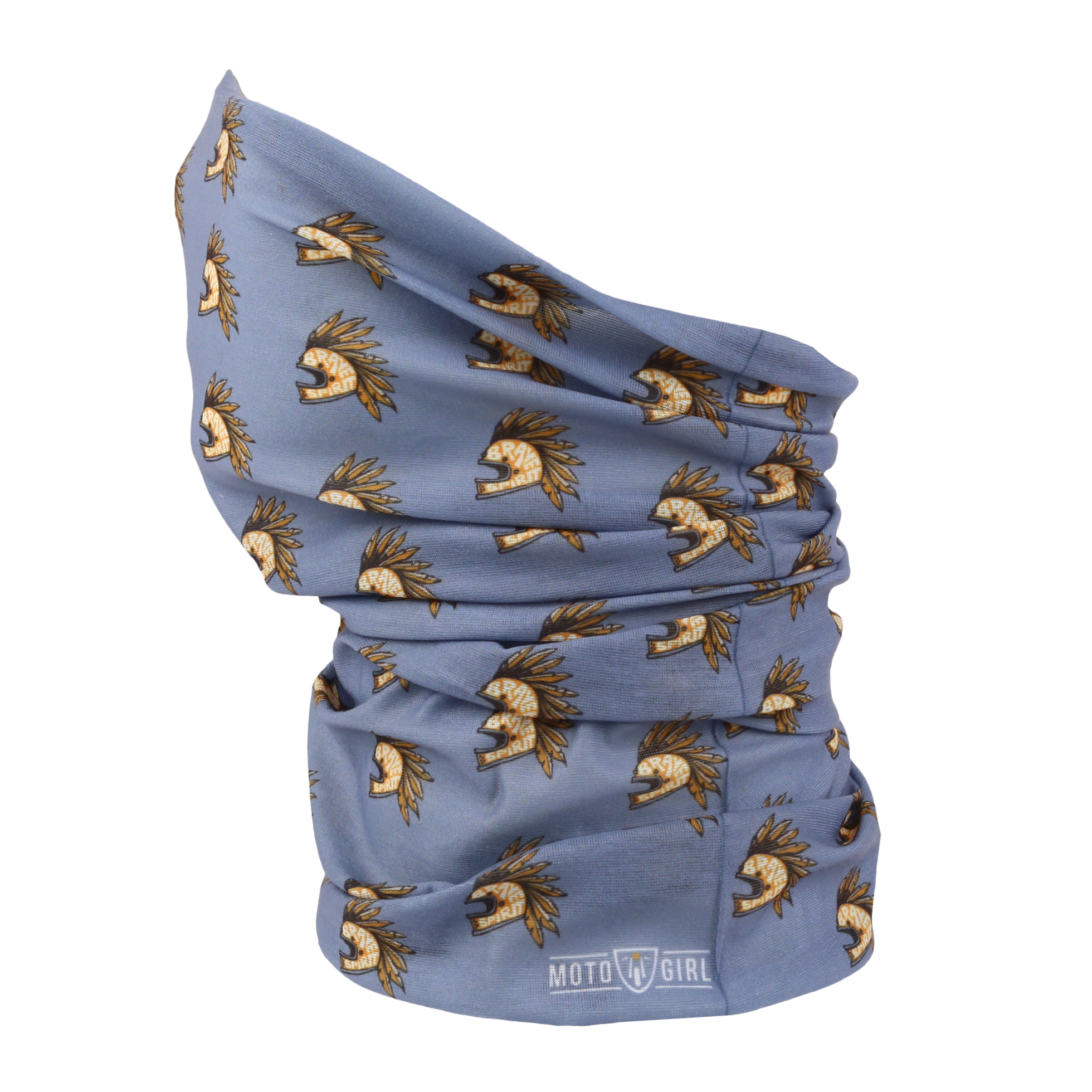 MotoGirl Bandana Brave Spirit Grey