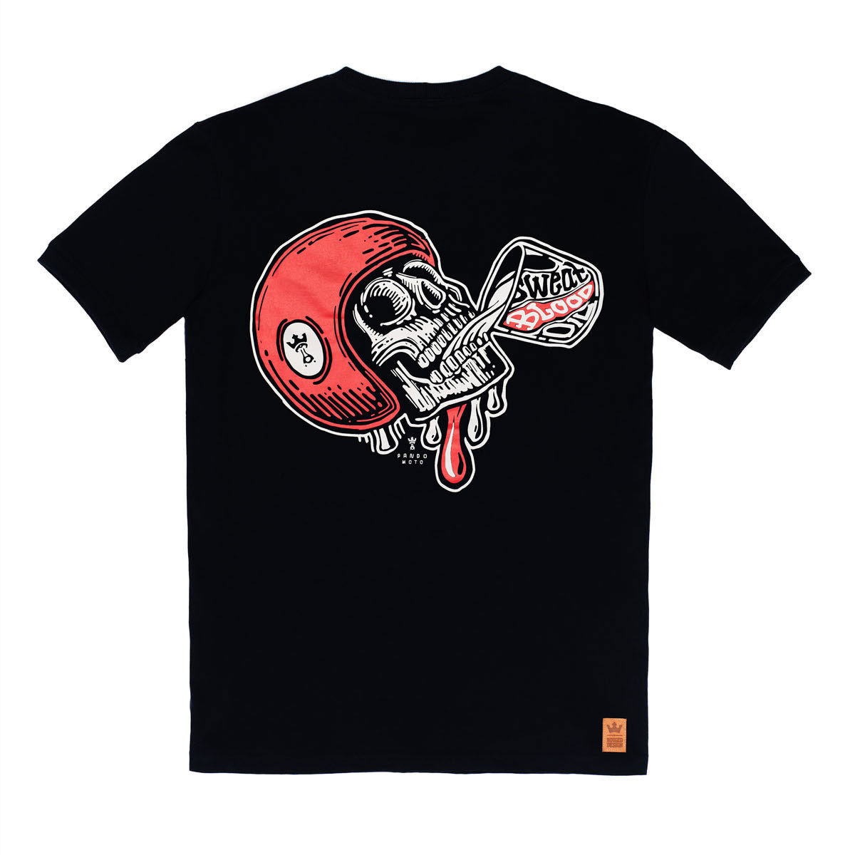 PandoMoto T-Shirt Mike Red Skull Black