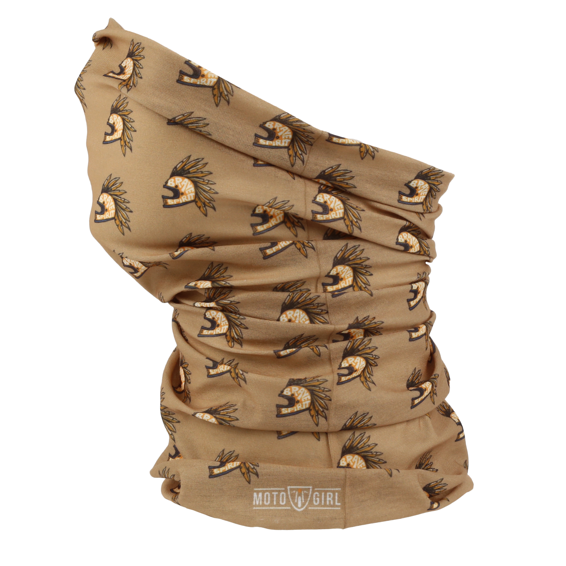 MotoGirl Bandana Brave Spirit Sand