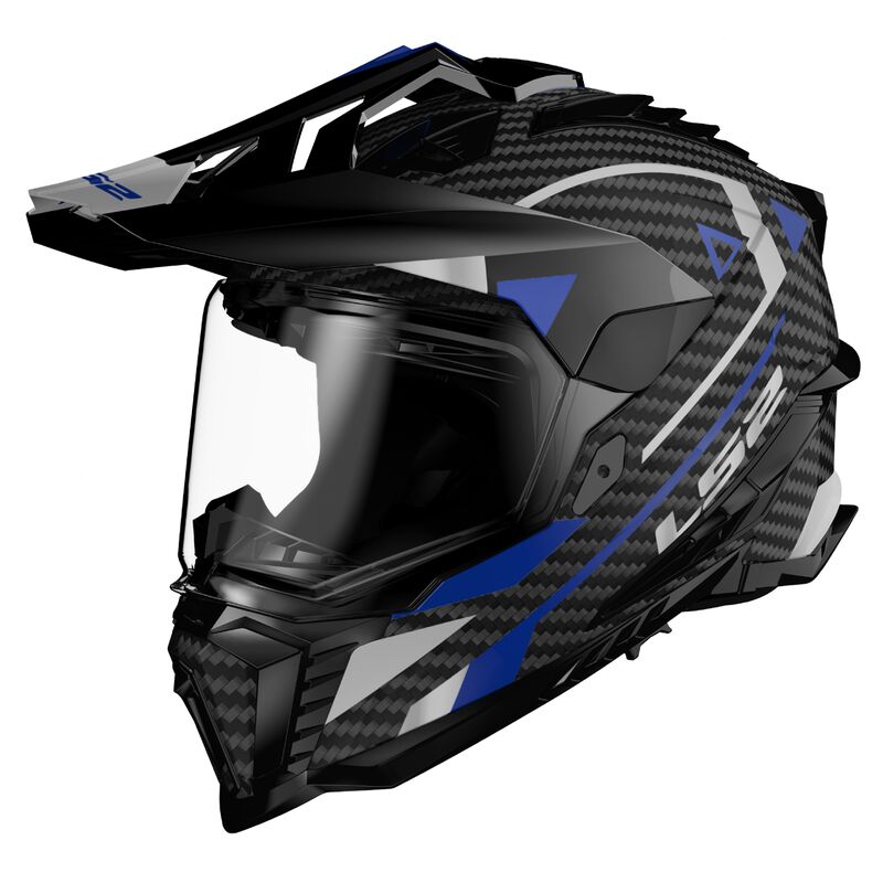 LS2 MX701 Carbon Explorer Adventure Blue ECE 22.06