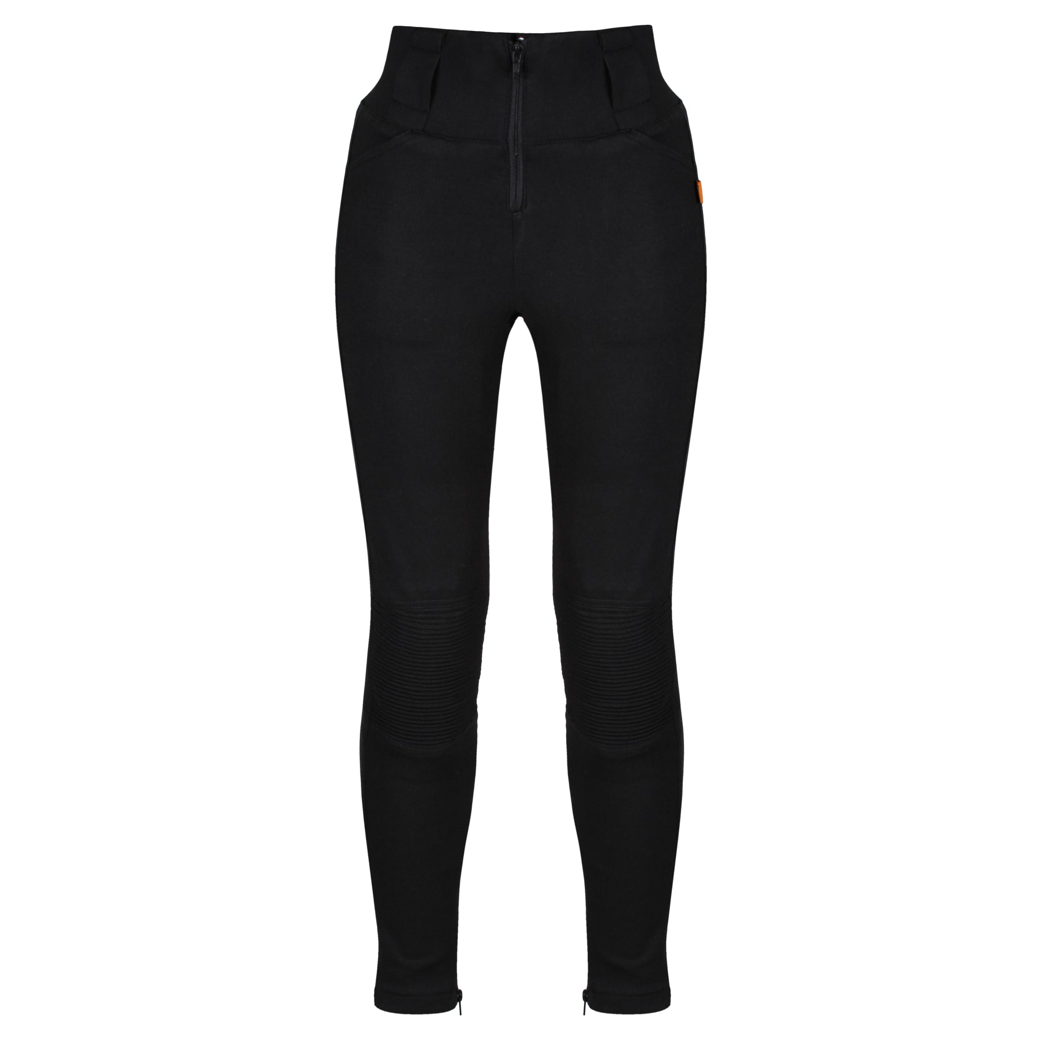 MotoGirl Zip Leggings Black