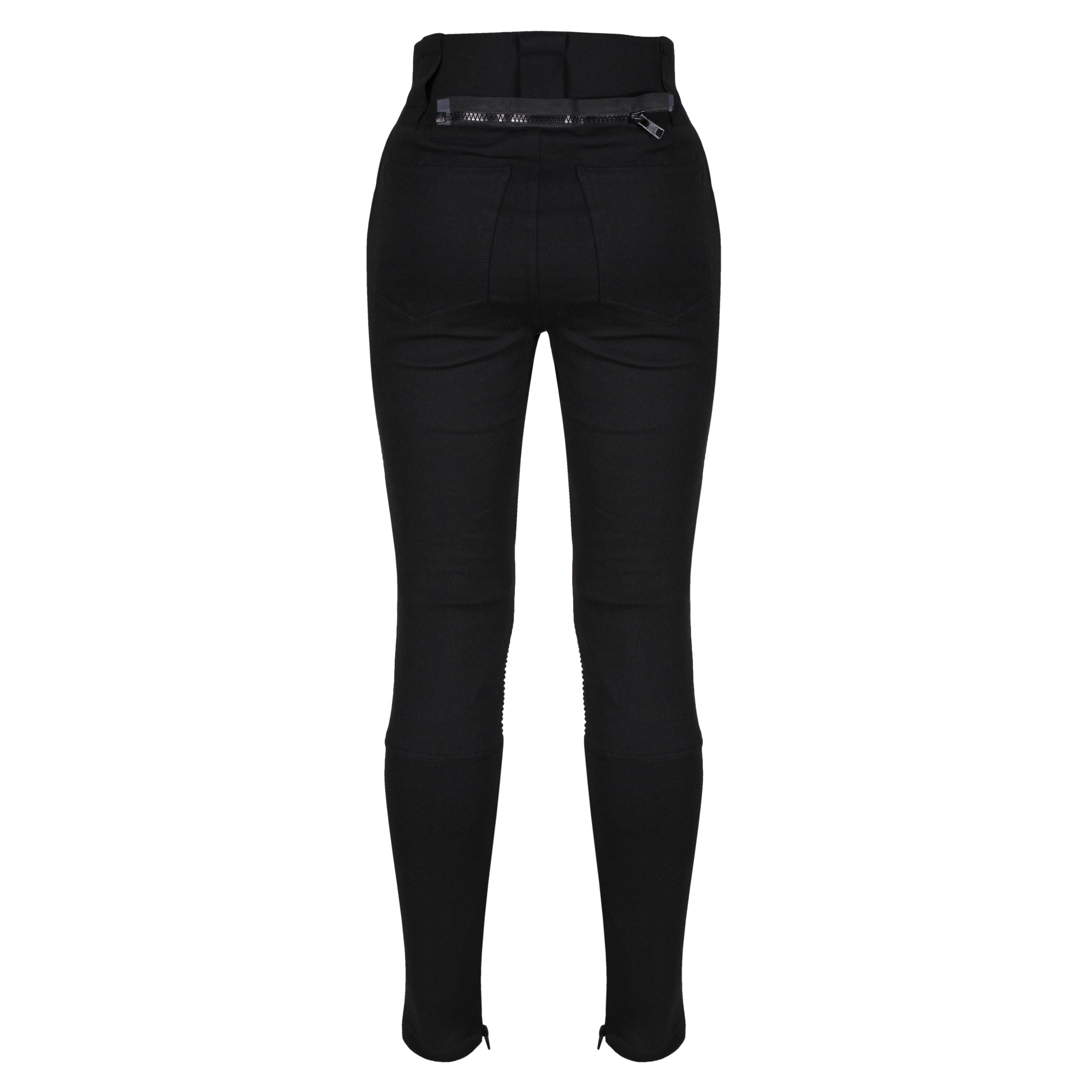 MotoGirl Zip Leggings Black