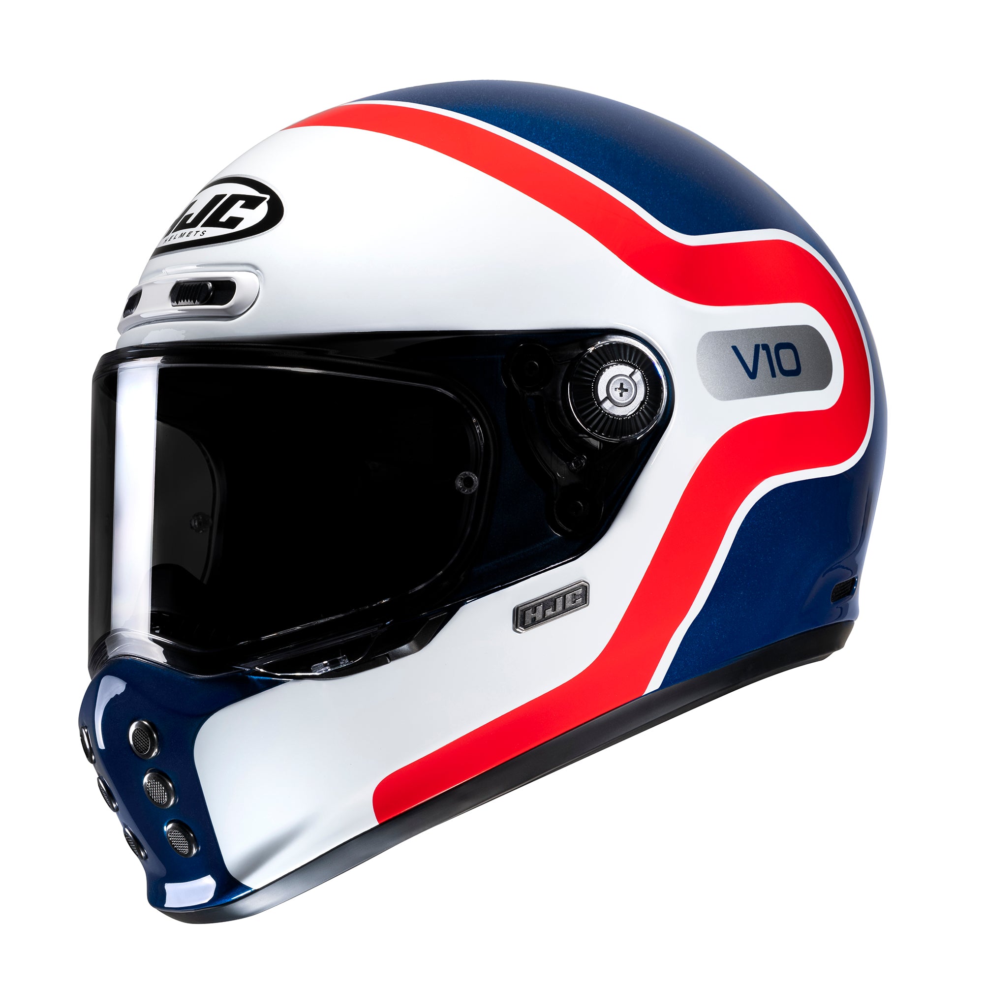 HJC V10 Grape MC21 White/Red/Blue