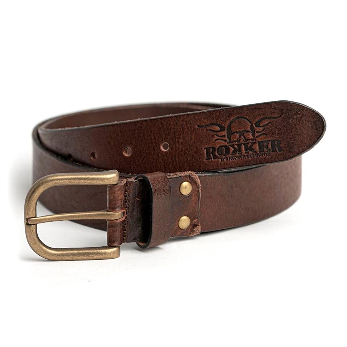 Rokker Oakland Belt Dark Brown