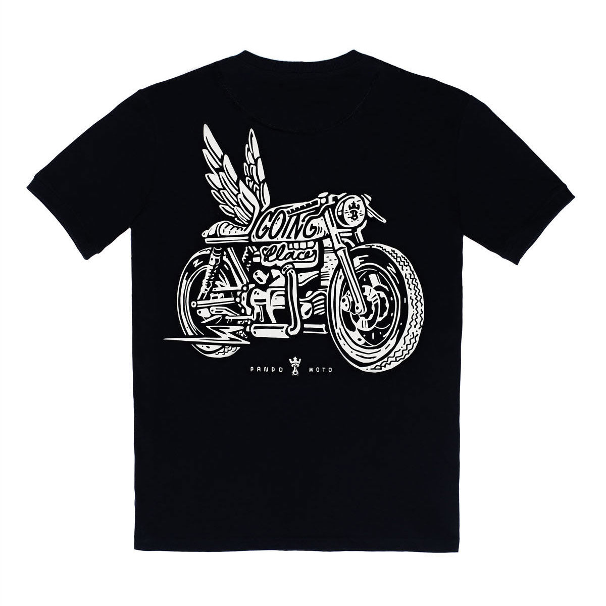 PandoMoto T-Shirt Mike Moto Wing 1 Black