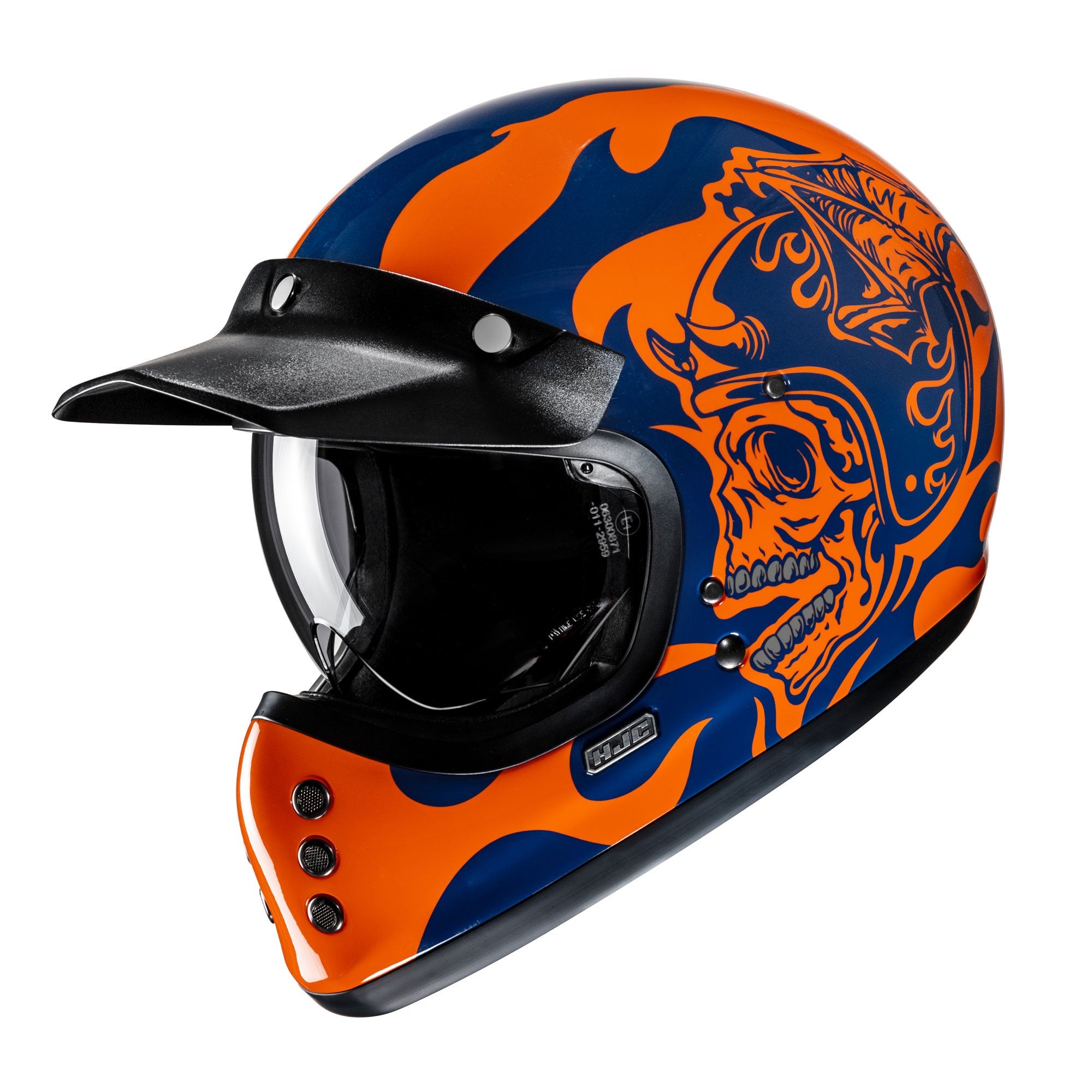 HJC V60 Flame MC27 Blue/Orange