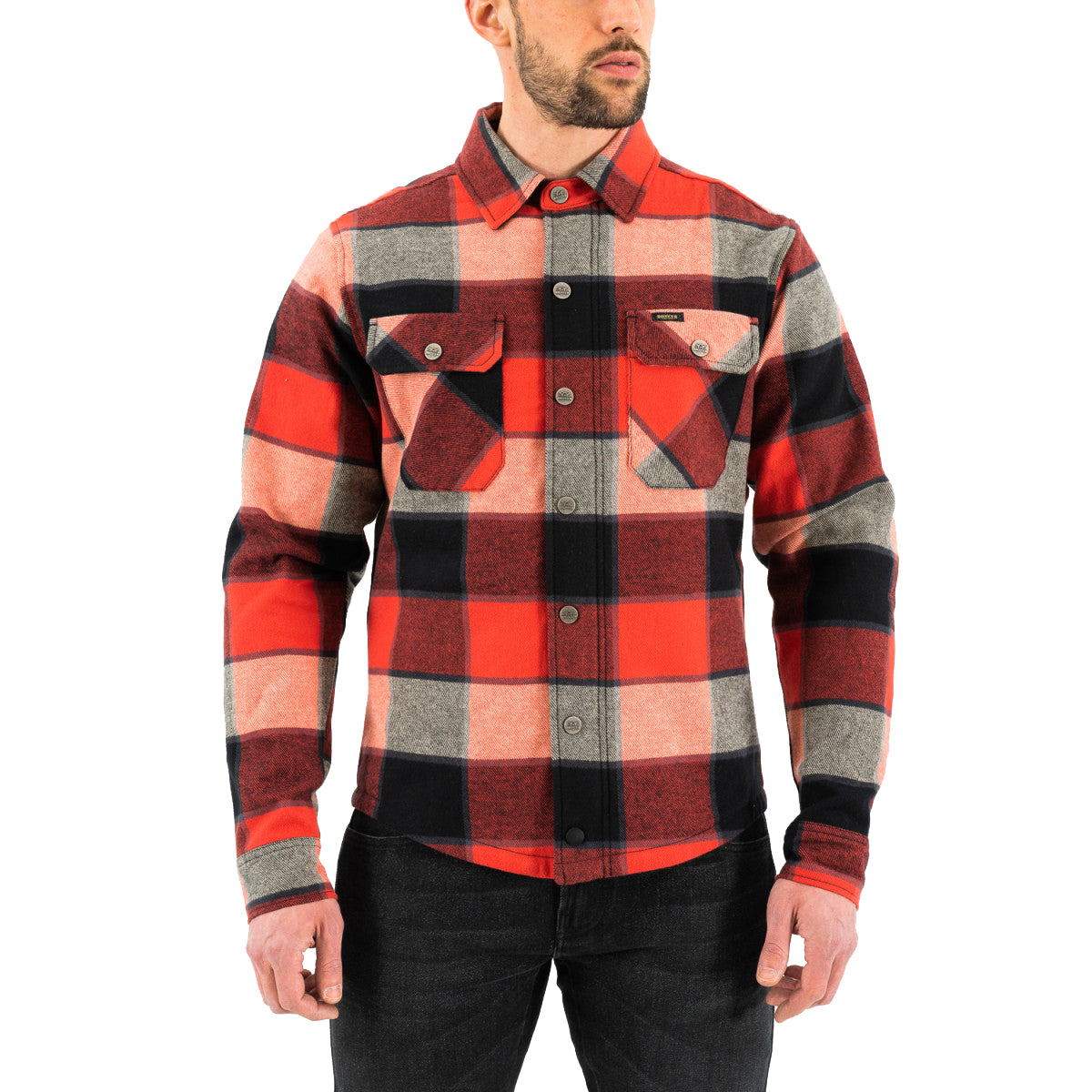 Rokker Boulder Rider Shirt Red/Black/White