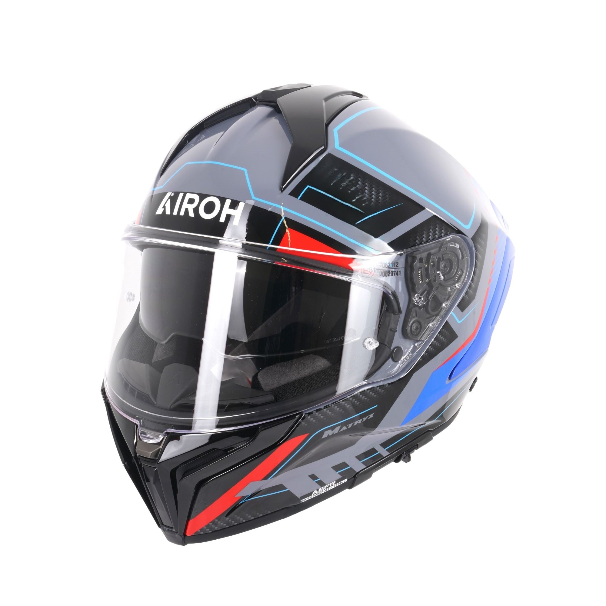 Airoh Matryx Rocket Blue/Red Gloss