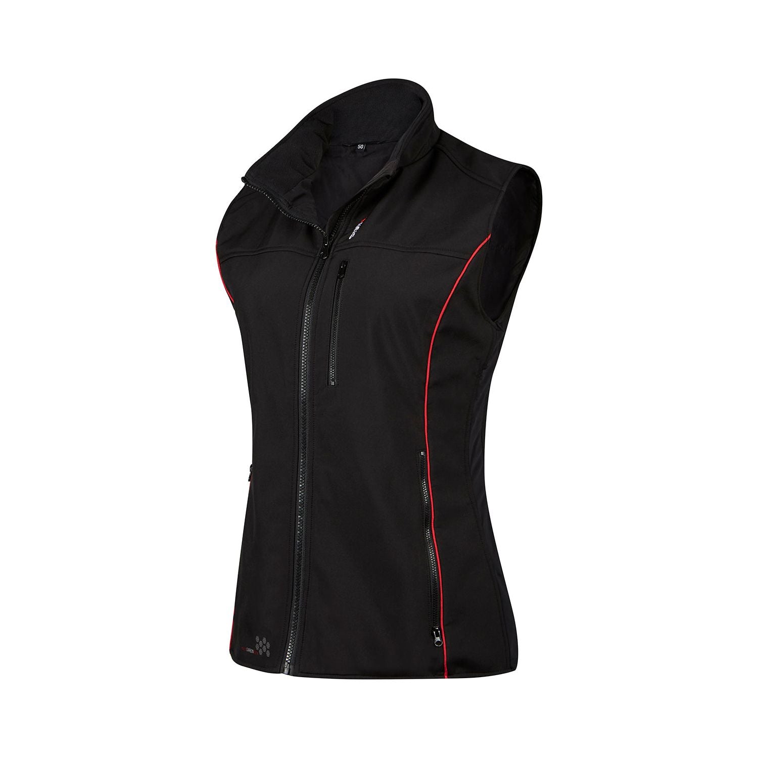 Keis B501WRP Ladies Premium Heated Body Warmer Black/Red