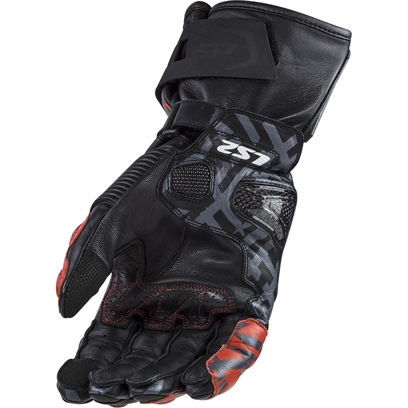 LS2 Feng Racing Gloves Black/Red